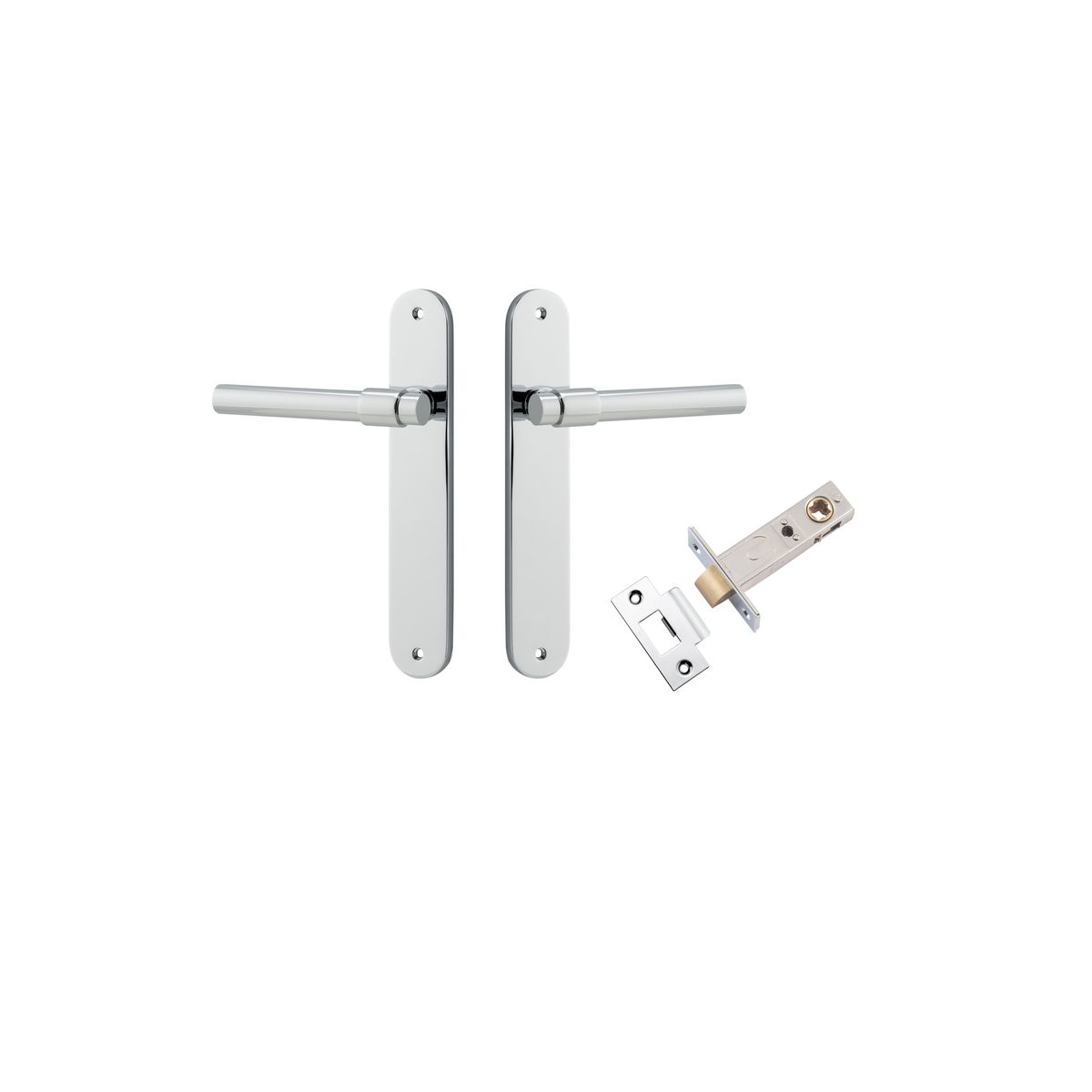 11900KPASS60 - Helsinki Lever - Oval Backplate Passage Kit - Polished Chrome - Passage