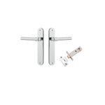 11900KPASS60 - Helsinki Lever - Oval Backplate Passage Kit - Polished Chrome - Passage