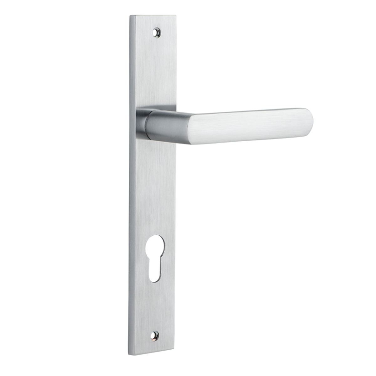 12360E85 - Osaka Lever - Rectangular Backplate - Brushed Chrome - Entrance