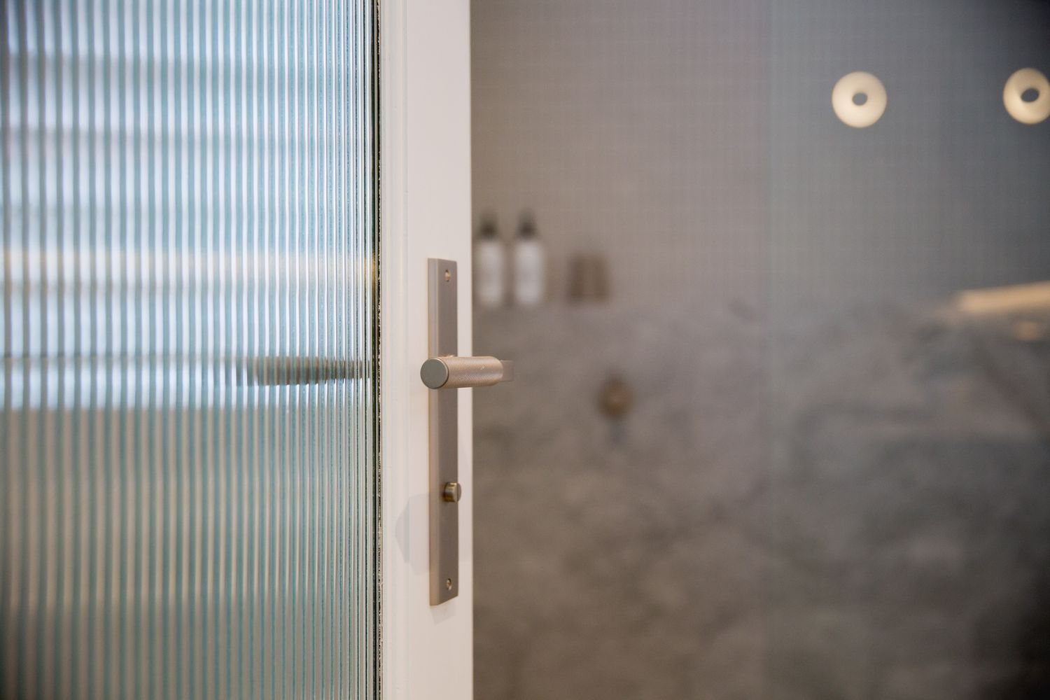 12252 - Brunswick Lever - Rectangular Backplate - Brushed Chrome - Passage