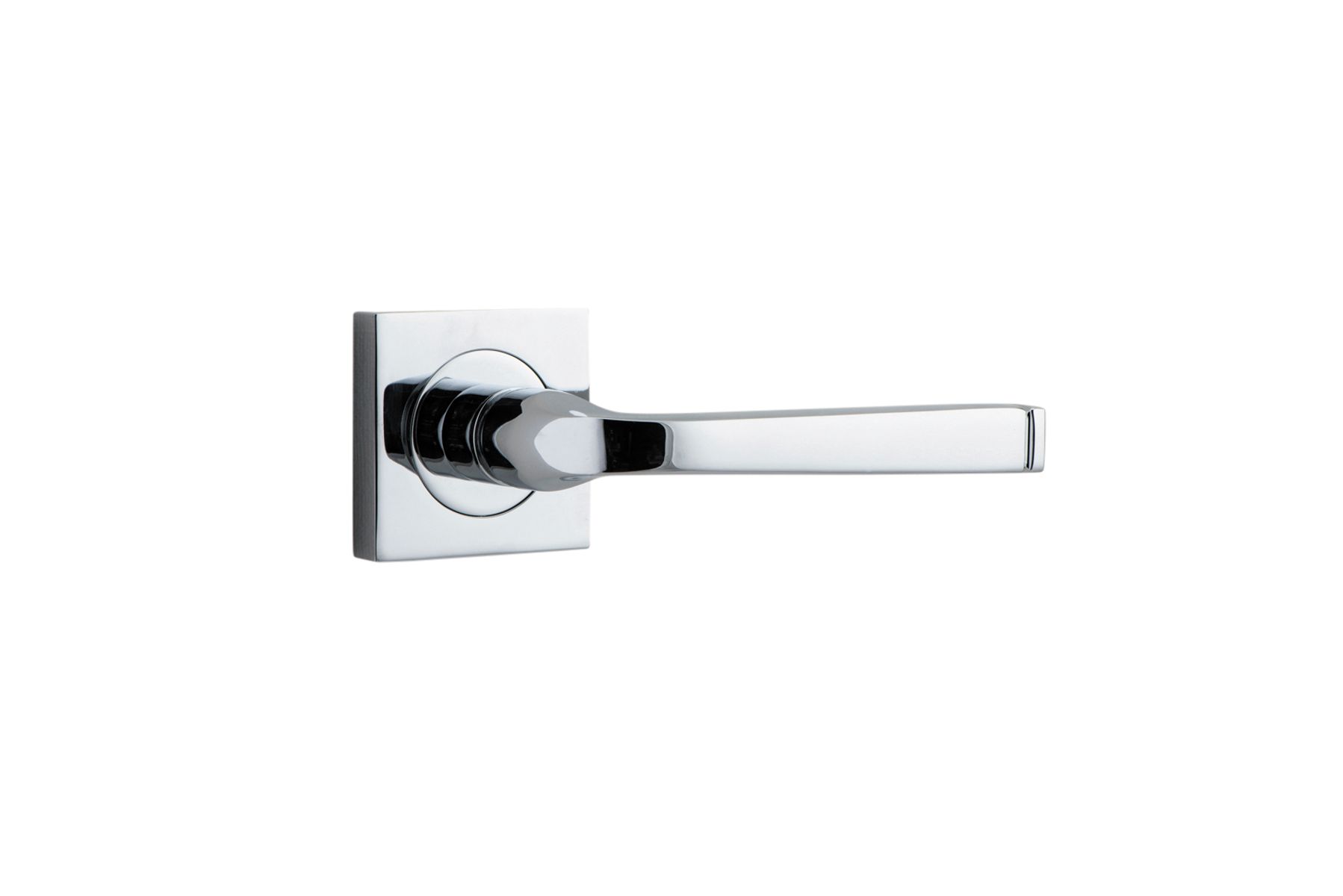 0394 - Annecy Lever - Square Rose - Polished Chrome - Passage