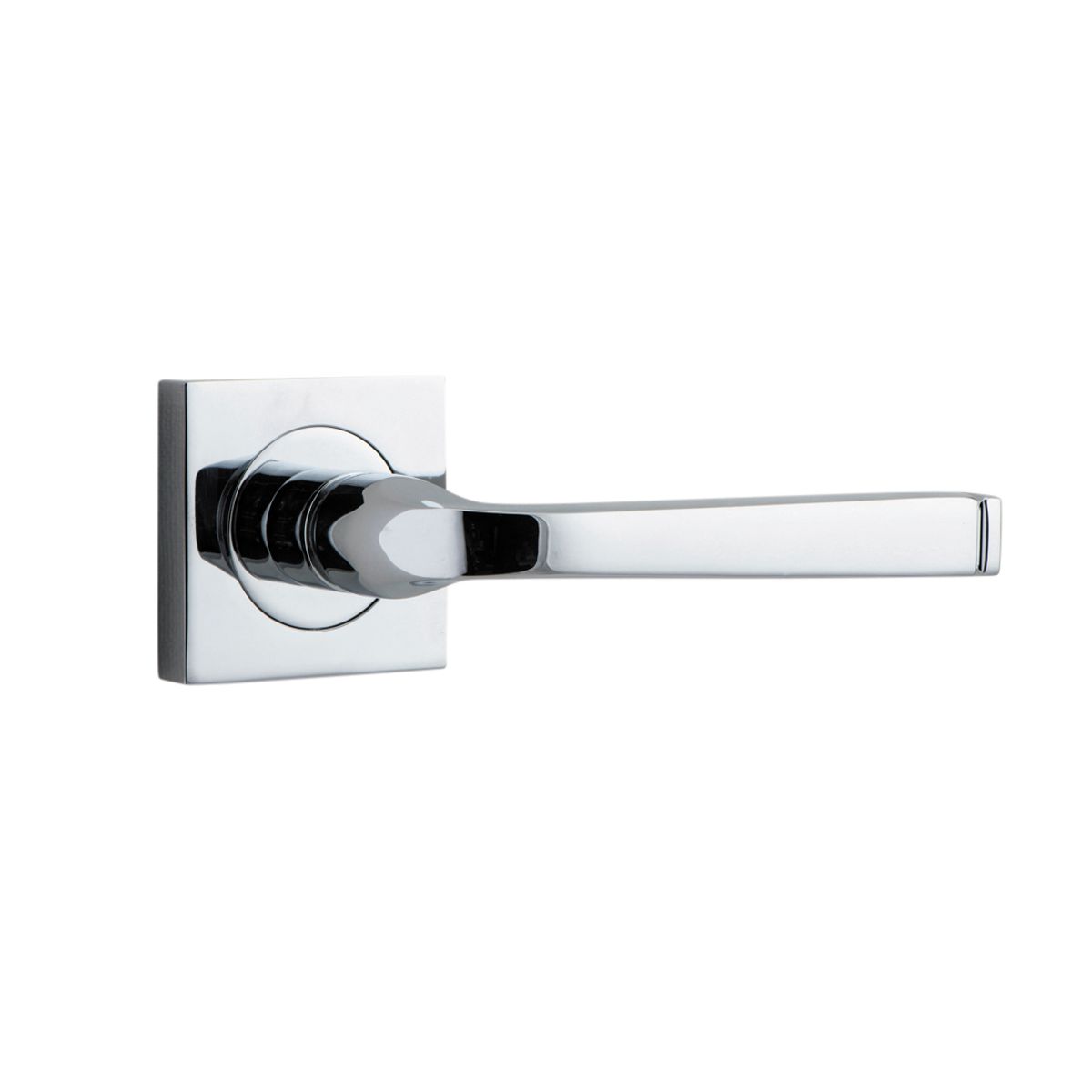 0394 - Annecy Lever - Square Rose - Polished Chrome - Passage