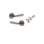 20807KIBPRIV60 - Copenhagen Lever - Round Rose (Inbuilt Privacy) - Distressed Nickel - Privacy