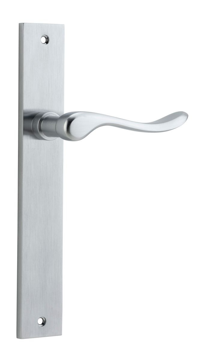 12420 - Stirling Lever - Rectangular Backplate - Brushed Chrome - Passage