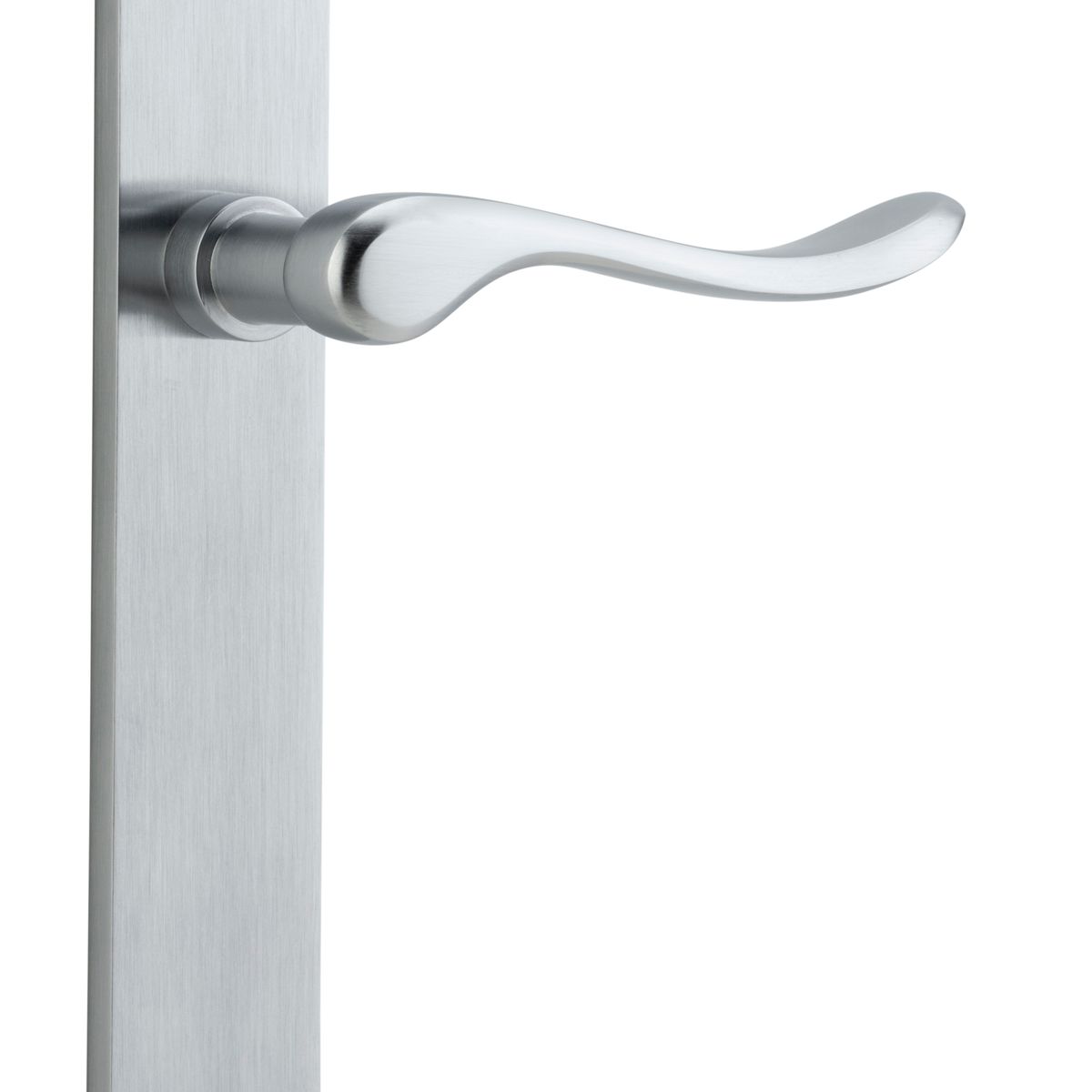 12420 - Stirling Lever - Rectangular Backplate - Brushed Chrome - Passage