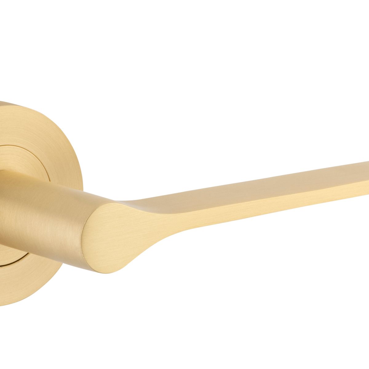 0455KIBPRIV60 - Como Lever - Round Rose Privacy Kit - Brushed Brass - Privacy