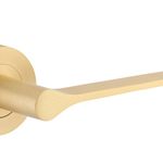 0455KIBPRIV60 - Como Lever - Round Rose Privacy Kit - Brushed Brass - Privacy