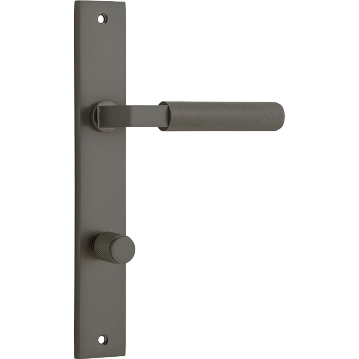 16852P85 - Brunswick Lever - Rectangular Backplate - Graphite PVD - Privacy