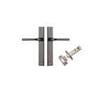13708KPASS60 - Annecy Lever - Rectangular Backplate Passage Kit - Distressed Nickel - Passage