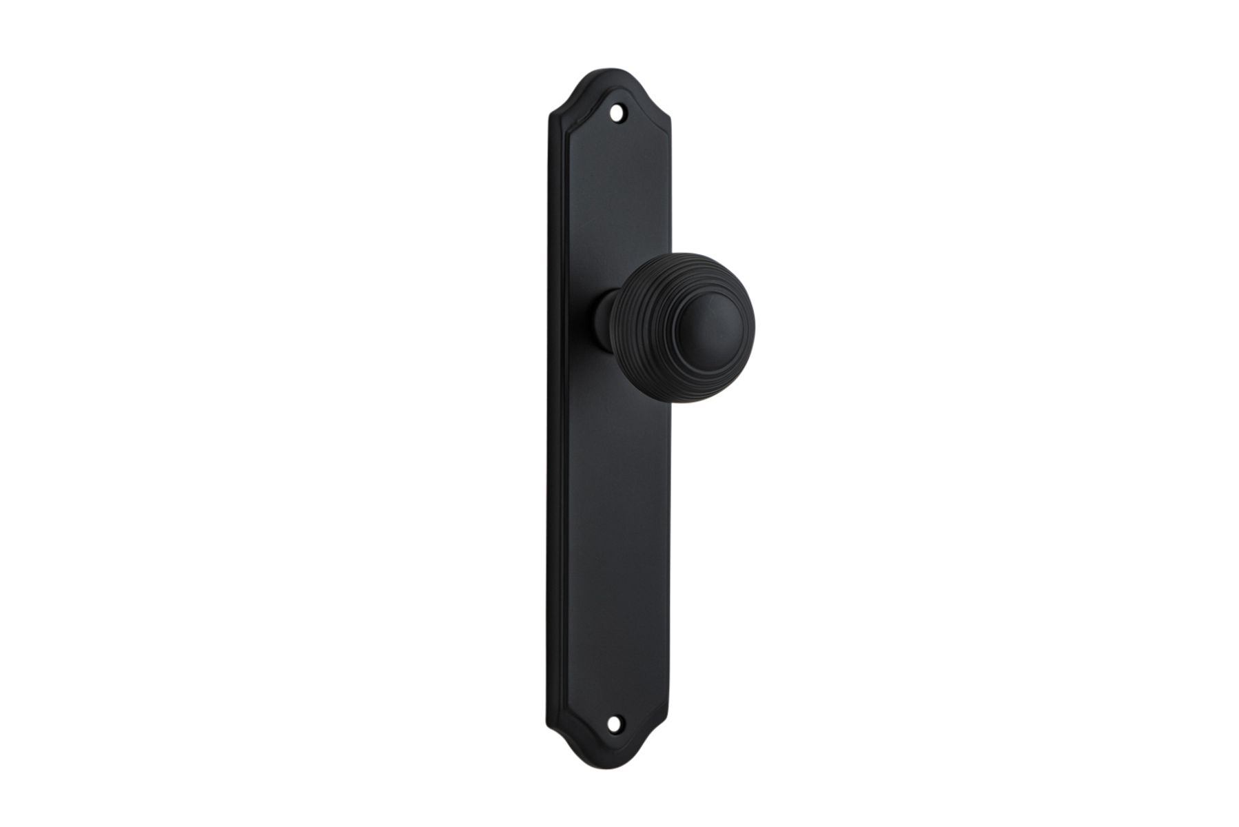 12830 - Guildford Knob - Shouldered Backplate - Matt Black - Passage