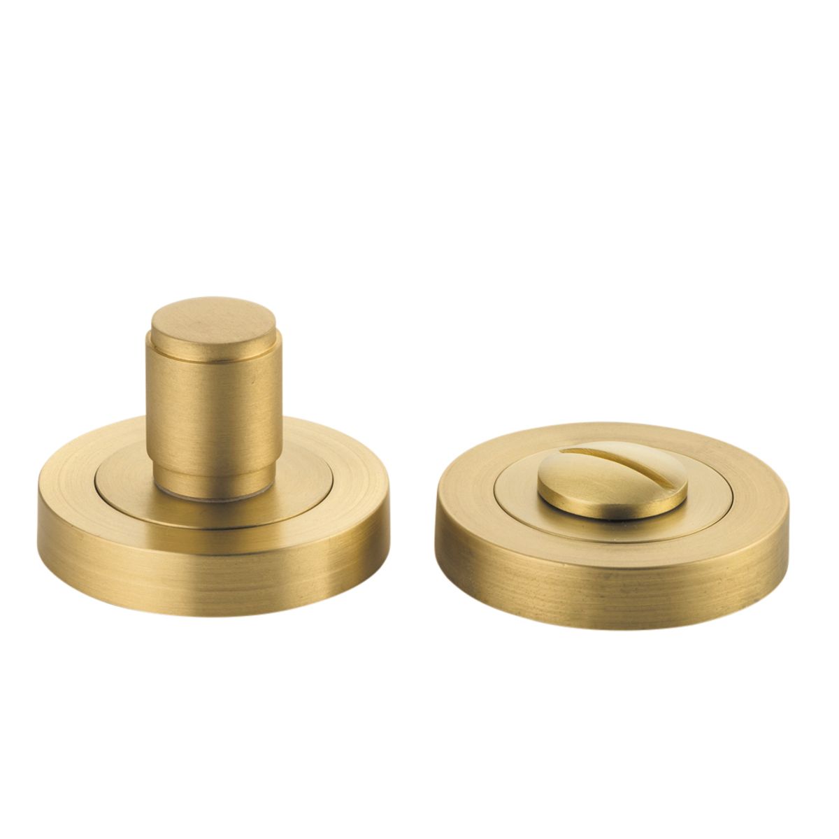 9460 - Berlin Privacy Turn - Round - Brushed Brass