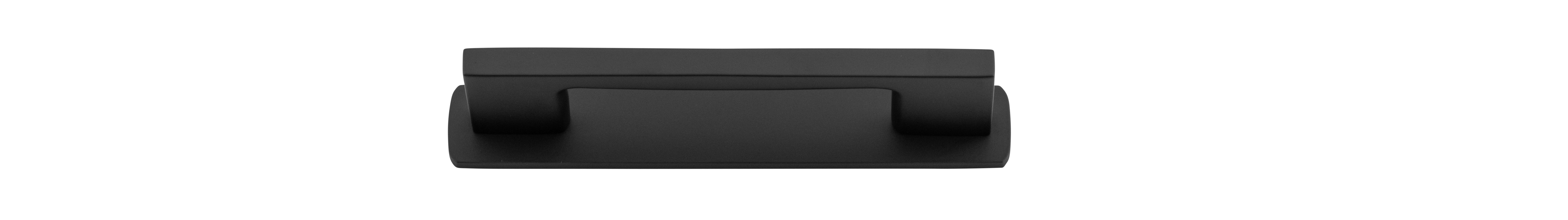 0526B - Cali Cabinet Pull with Backplate - CTC 96mm - Matt Black