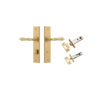 Sarlat Lever - Chamfered Backplate Privacy Kit with Privacy Turn