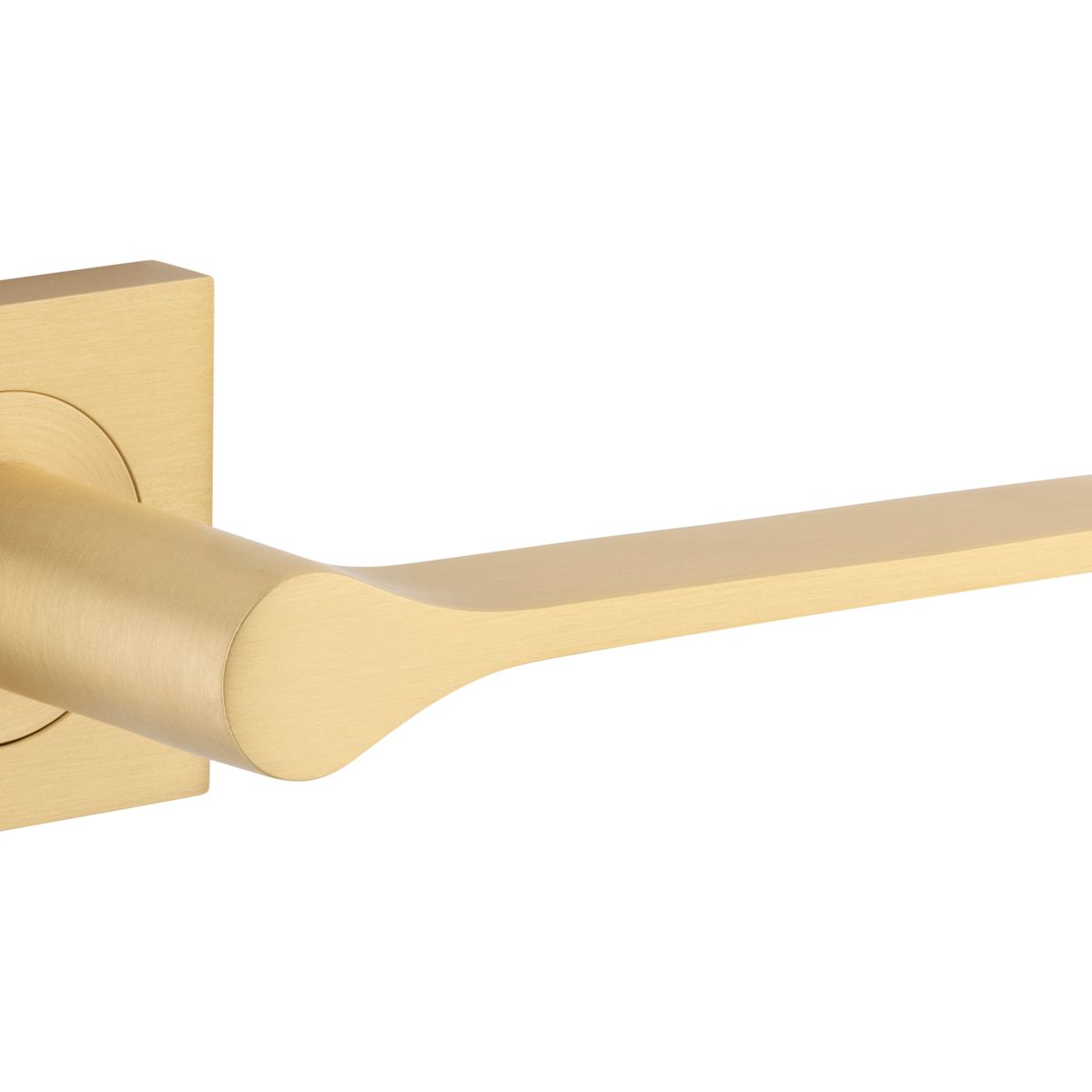 0466KIBPRIV60 - Como Lever - Square Rose Privacy Kit - Brushed Brass - Privacy