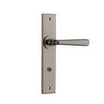13880P85 - Copenhagen Lever - Chamfered Backplate - Distressed Nickel - Privacy