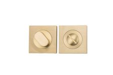 17122 - Privacy Turn - Square - Brushed Gold PVD