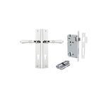 11700KENTR60KK - Sarlat Lever - Rectangular Backplate Entrance Kit with High Security Lock - Polished Chrome - Entrance