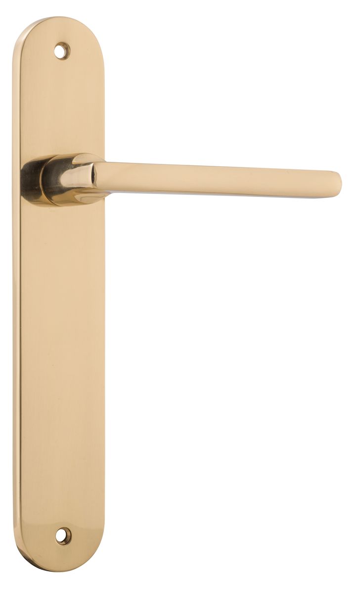 10226 - Baltimore Lever - Oval Backplate - Polished Brass - Passage