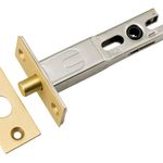17171 - Privacy Bolt - Round - 70mm Backset - Brushed Gold PVD