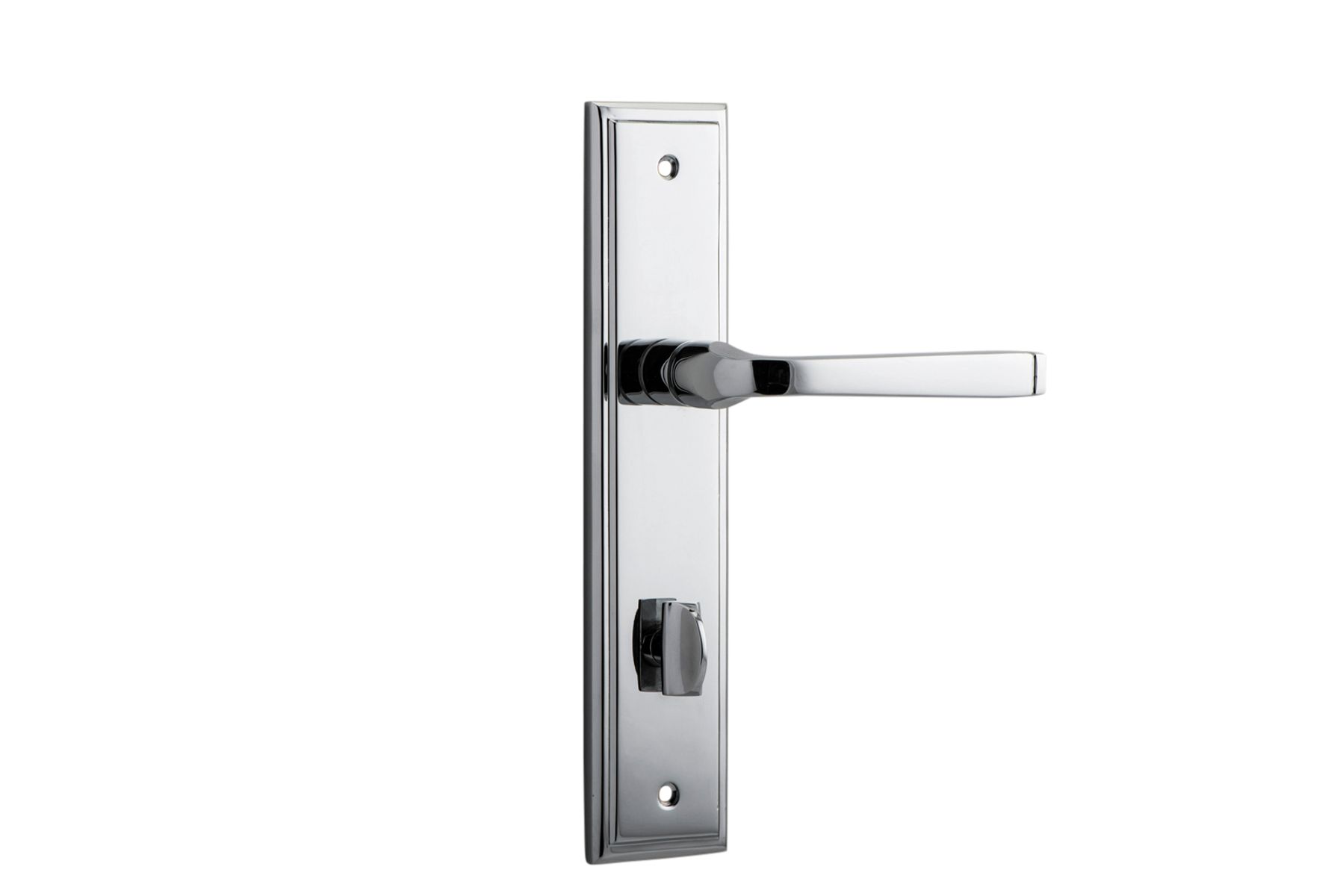 11744P85 - Annecy Lever - Stepped Backplate - Polished Chrome - Privacy