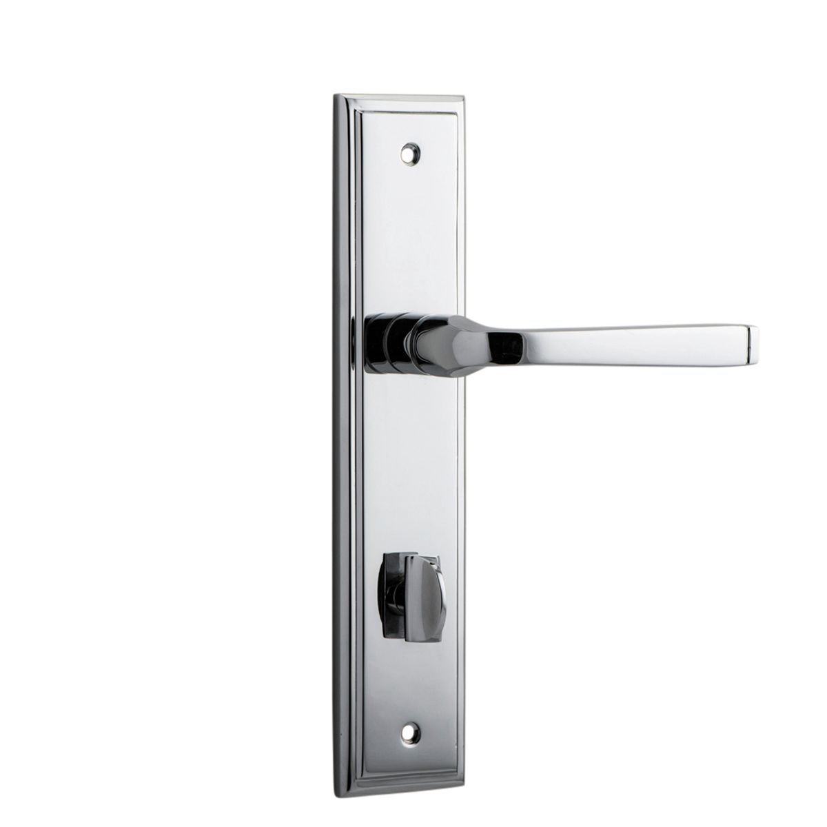 11744P85 - Annecy Lever - Stepped Backplate - Polished Chrome - Privacy
