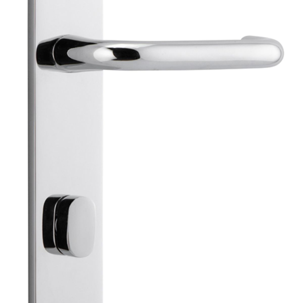 11846P85 - Oslo Lever - Oval Backplate - Polished Chrome - Privacy