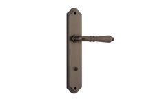 10712P85 - Sarlat Lever - Shouldered Backplate - Signature Brass - Privacy