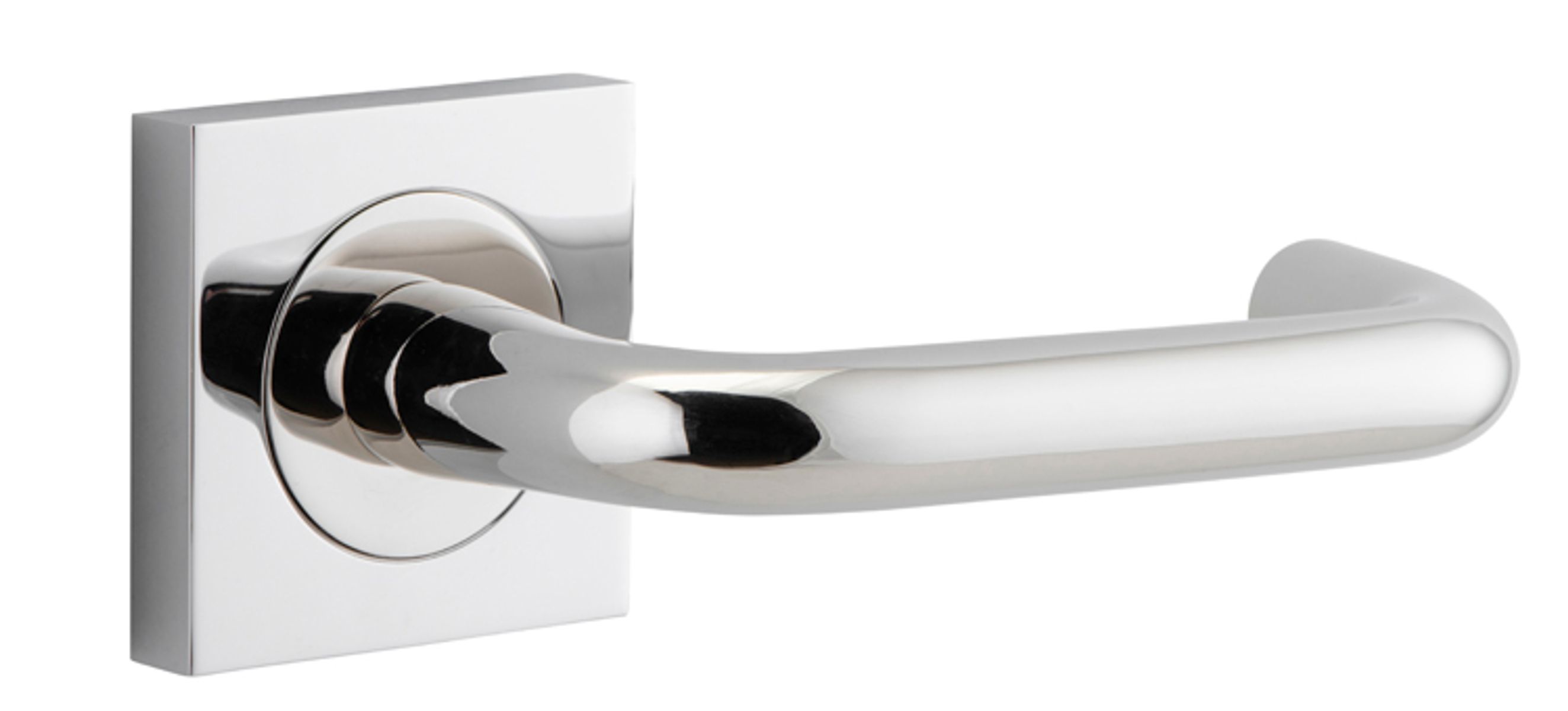 20368 - Oslo Lever - Square Rose - Polished Nickel - Passage