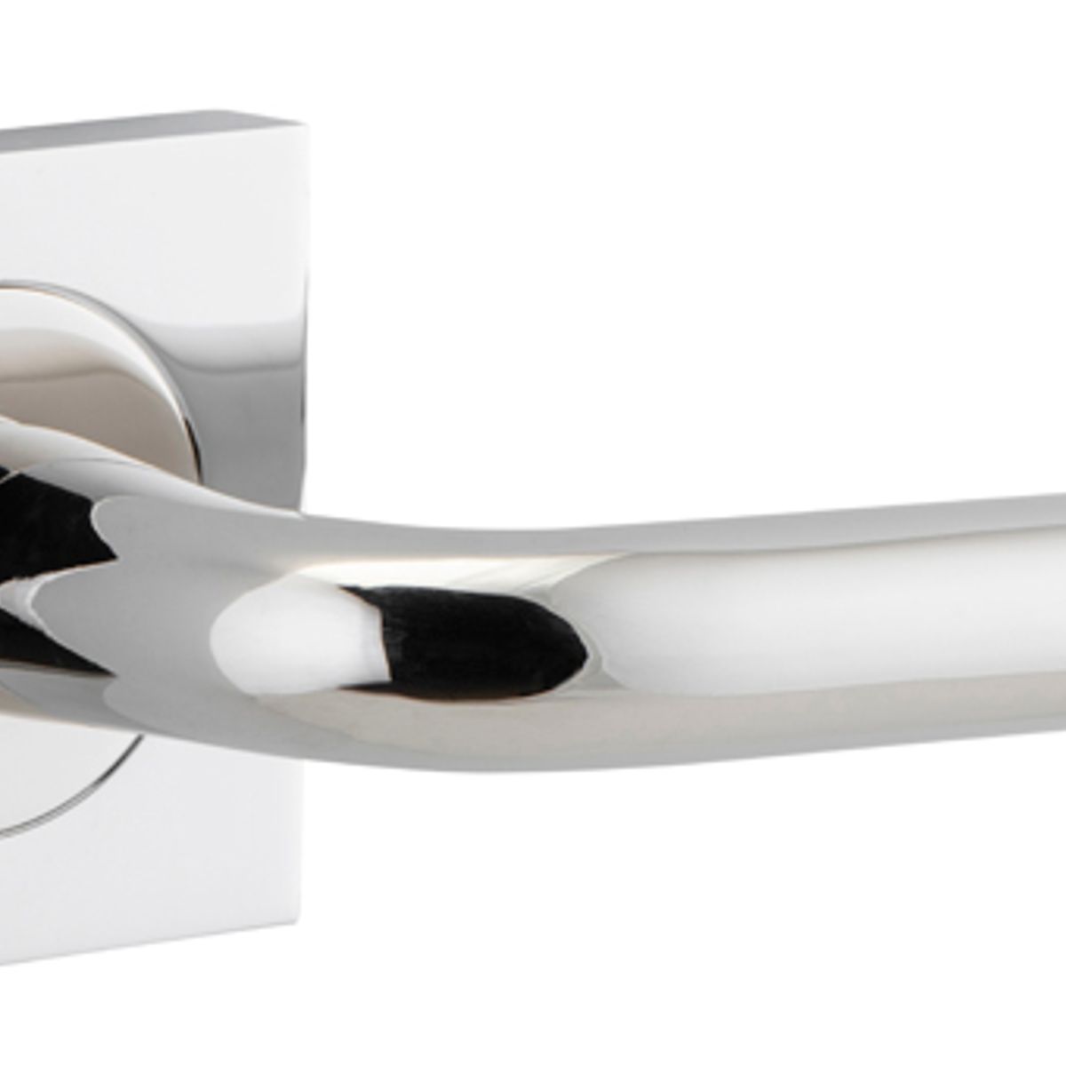 20368 - Oslo Lever - Square Rose - Polished Nickel - Passage
