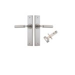 14794KPASS60 - Berlin Lever - Chamfered Backplate Passage Kit - Satin Nickel - Passage