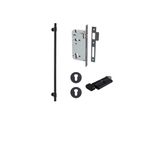 20715KENTR60KT - Helsinki Pull Handle - 600mm Entrance Kit with Separate High Security Lock - Matt Black - Entrance