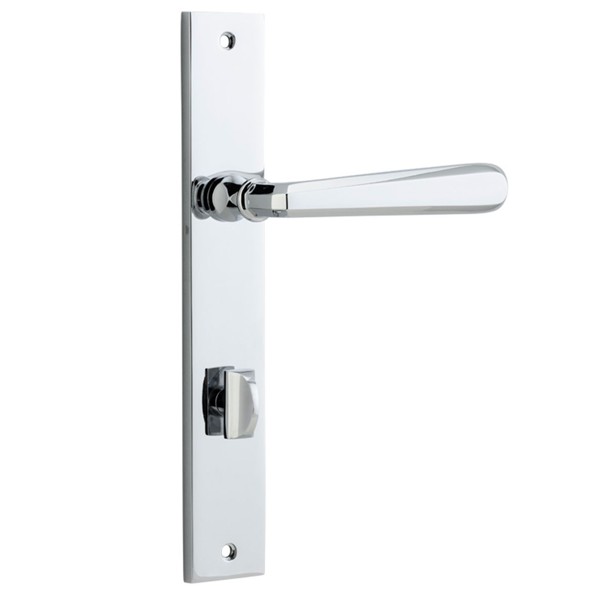 11872P85 - Copenhagen Lever - Rectangular Backplate - Polished Chrome - Privacy