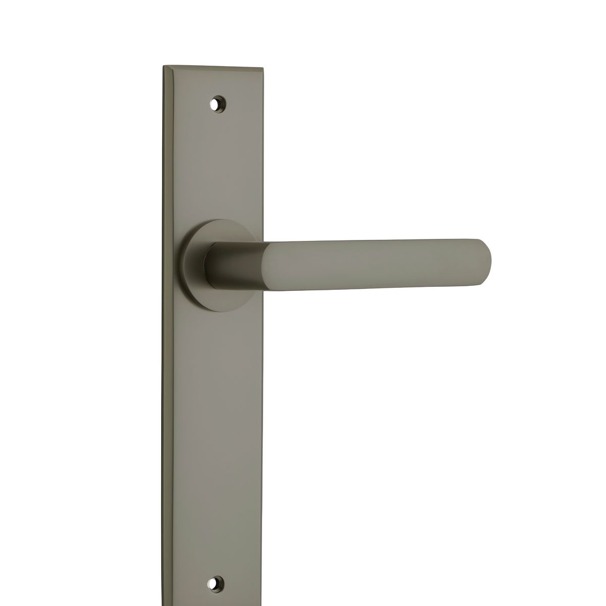 16768 - Osaka Lever - Chamfered Backplate - Graphite PVD - Passage
