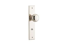 14446P85 - Cambridge Knob - Chamfered Backplate - Polished Nickel - Privacy