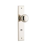 14446P85 - Cambridge Knob - Chamfered Backplate - Polished Nickel - Privacy