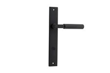 12752P85 - Brunswick Lever - Rectangular Backplate - Matt Black - Privacy