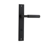 12752P85 - Brunswick Lever - Rectangular Backplate - Matt Black - Privacy