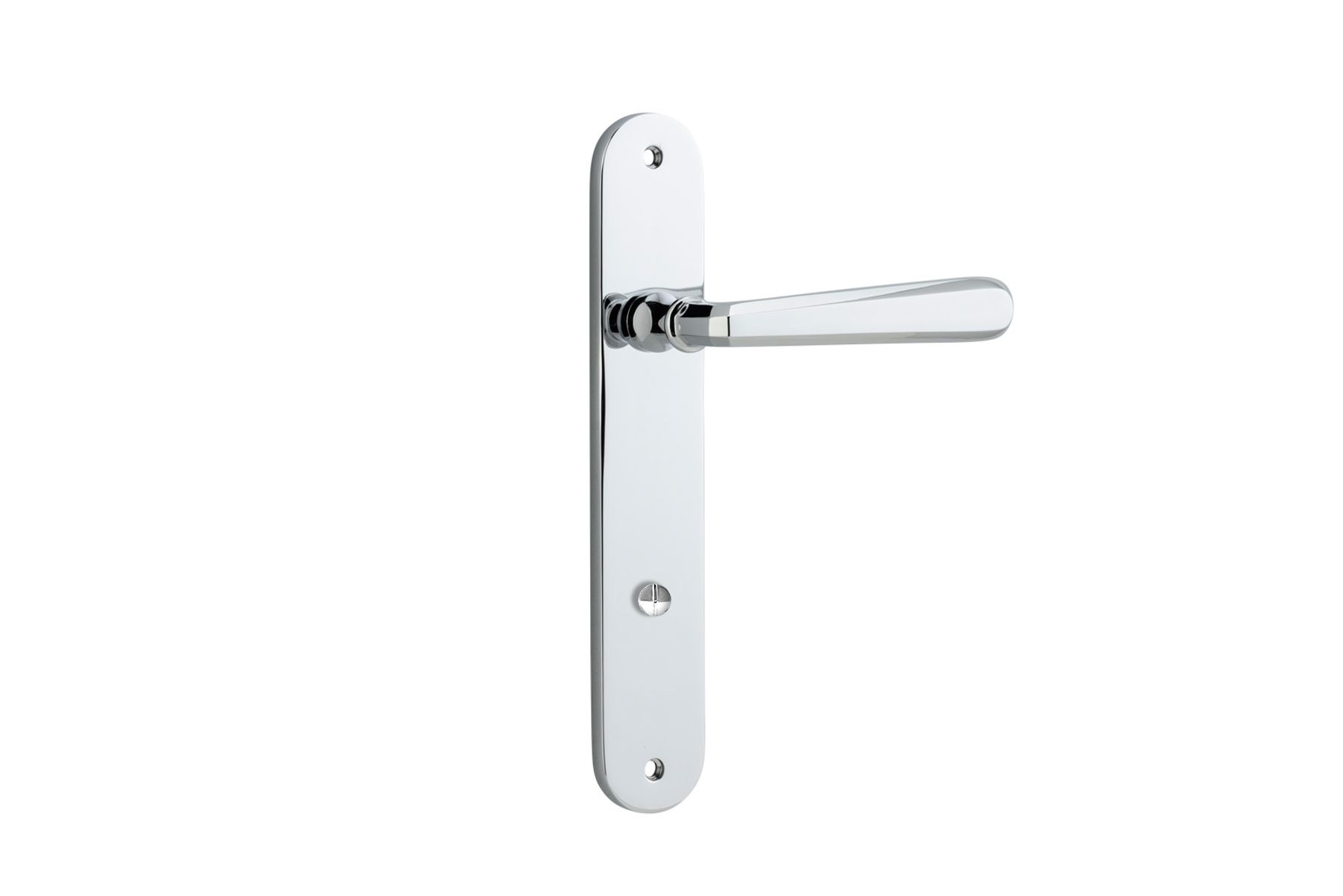 11876P85 - Copenhagen Lever - Oval Backplate - Polished Chrome - Privacy