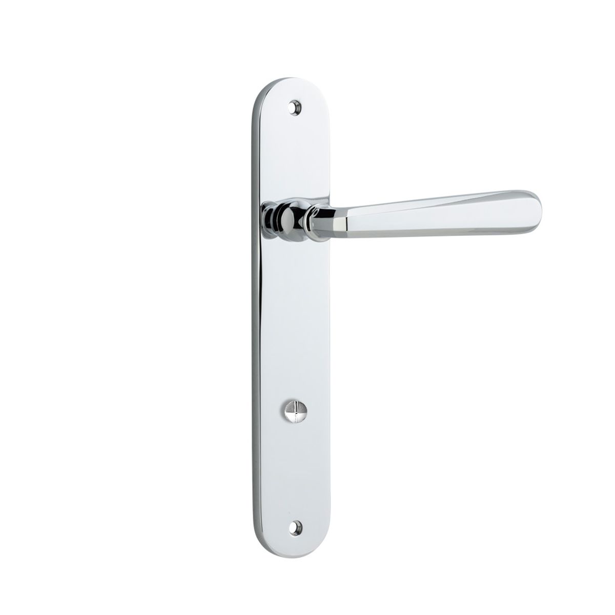11876P85 - Copenhagen Lever - Oval Backplate - Polished Chrome - Privacy