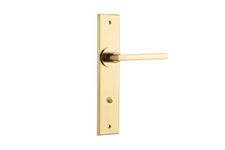 10282 - Baltimore Lever - Chamfered Backplate - Polished Brass - Passage
