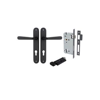 Copenhagen Lever - Oval Backplate Entrance Kit with High Security Lock