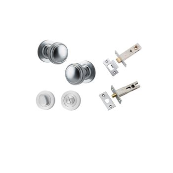 Paddington Knob - Round Rose Privacy Kit with Separate Privacy Turn