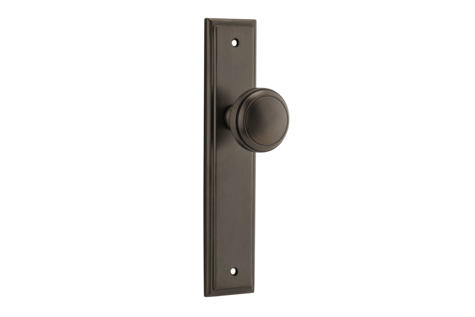 10838 - Paddington Knob - Stepped Backplate - Signature Brass - Passage