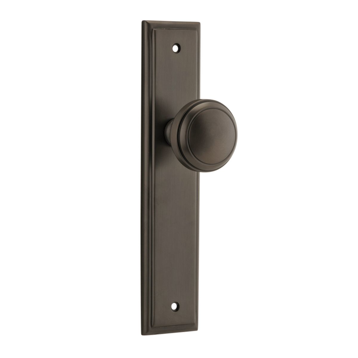 10838 - Paddington Knob - Stepped Backplate - Signature Brass - Passage