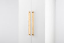 22140B - Brunswick Cabinet Pull with Backplate  - CTC450mm - Brushed Gold PVD