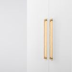 22140B - Brunswick Cabinet Pull with Backplate  - CTC450mm - Brushed Gold PVD