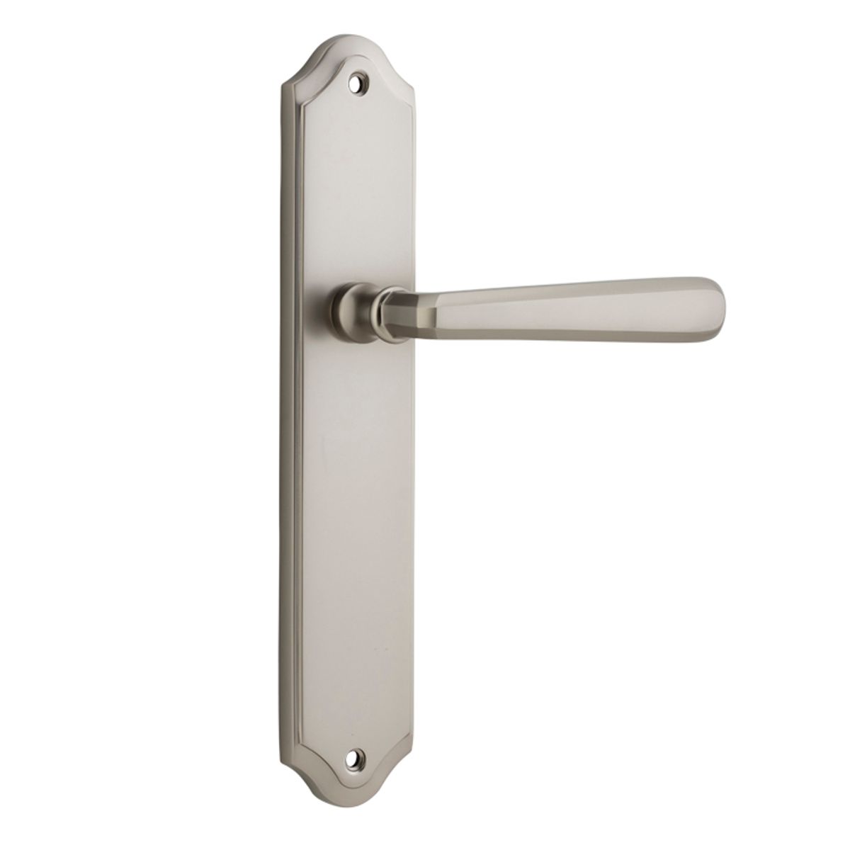 14874 - Copenhagen Lever - Shouldered Backplate - Satin Nickel - Passage