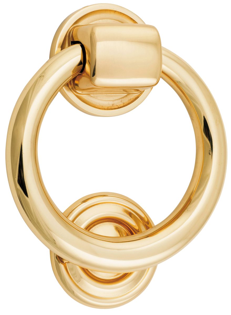 9320 - Ring Door Knocker - Polished Brass