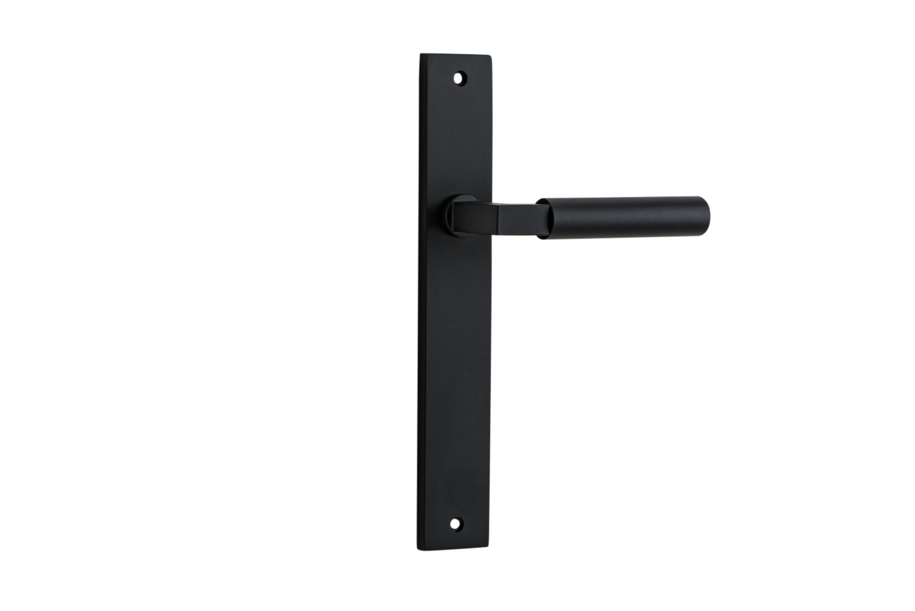 12750 - Berlin Lever - Rectangular Backplate - Matt Black - Passage