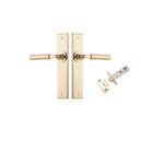 10294KPASS60 - Berlin Lever - Chamfered Backplate Passage Kit - Polished Brass - Passage